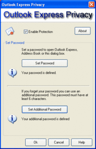 Outlook Express Privacy screenshot